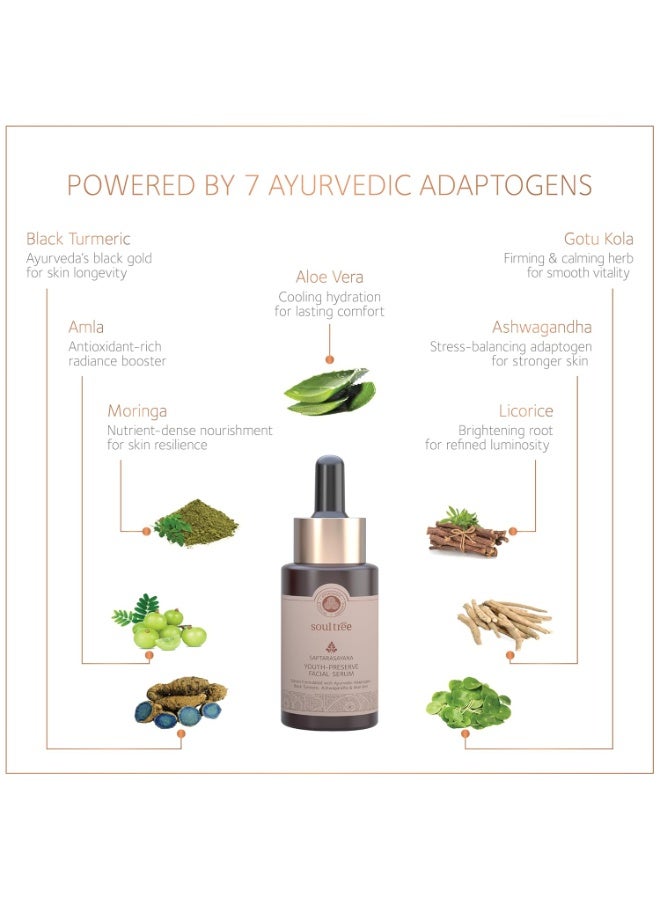 سول تري سيروم SoulTree Saptarasayana للوجه للحفاظ على الشباب - 28 مل - Image 3
