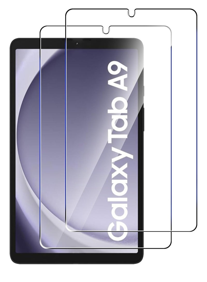 DUSALA 2 Pack Tempered Glass for Samsung Galaxy Tab A9 2023 Screen Protectors No Bubbles 9H Hardness Scratch Resistant Protector Film Tempered Glass Film For Samsung Galaxy Tab A9 - Image 1