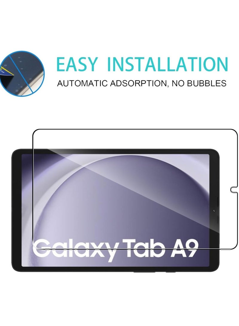 DUSALA 2 Pack Tempered Glass for Samsung Galaxy Tab A9 2023 Screen Protectors No Bubbles 9H Hardness Scratch Resistant Protector Film Tempered Glass Film For Samsung Galaxy Tab A9 - Image 5