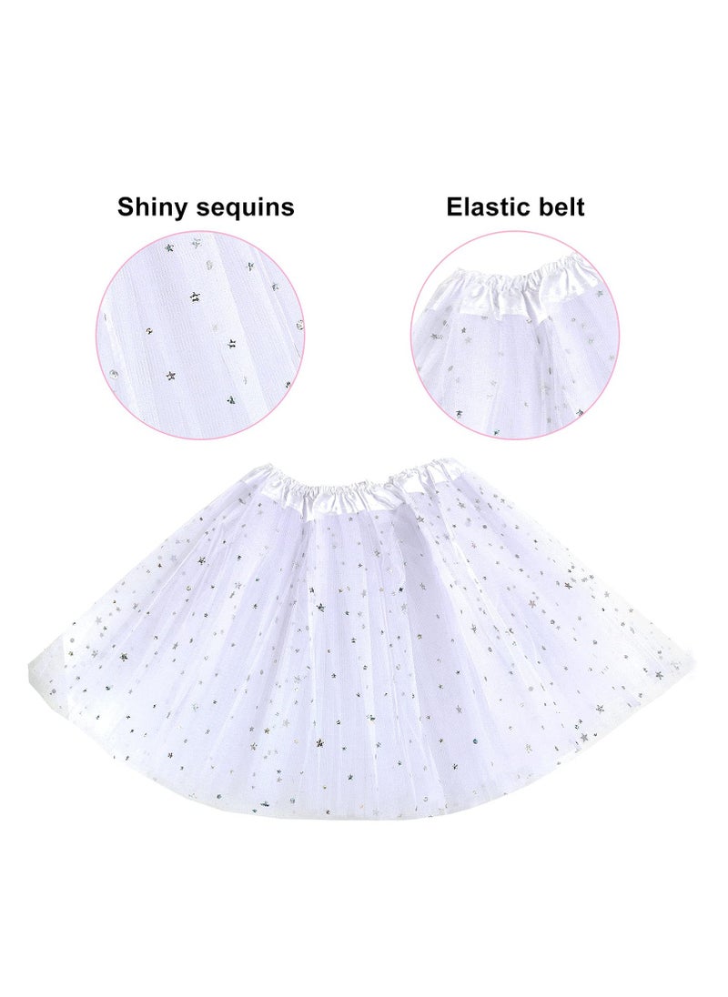 SYOSI - Girls Fairy Costume Set Princess Tutu Skirt Fairy Magic Butterfly Wings Dress Up Fantasy Costume Play with Butterfly Wings, Magic Wand and Headband Set for 3-8 Years Girls - Image 1