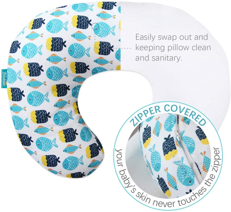 Biloban Nursing Pillow Cover 2 Pack for Breastfeeding Pillow, Ultra Soft and Cozy Nursing Slipcovers, Snug Fits Boppy Pillow, Perfect Choice for Mom - Image 3