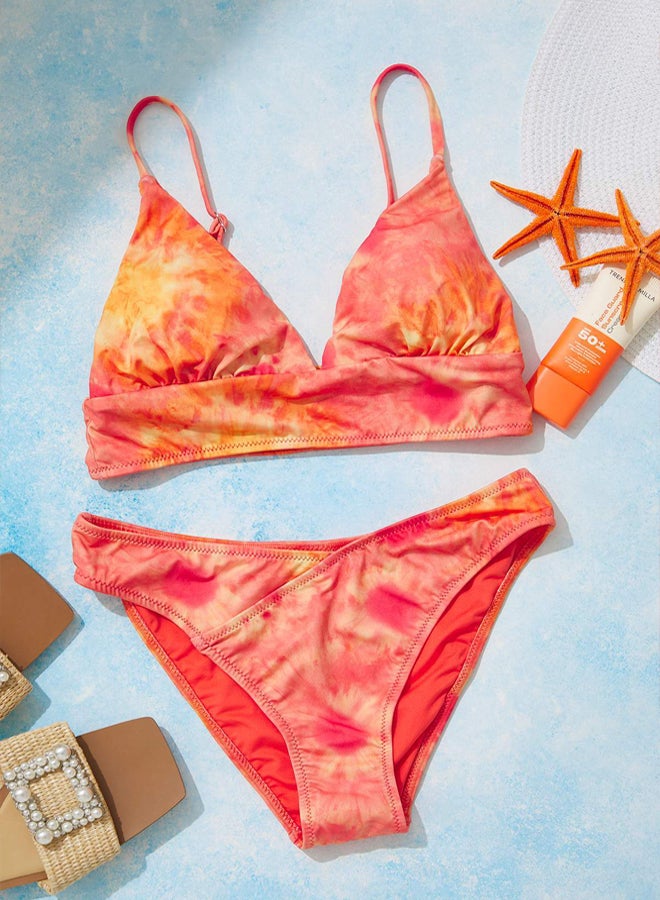 trendyol Abstract Patterned Triangle Mix&Match Bikini Top - Image 1