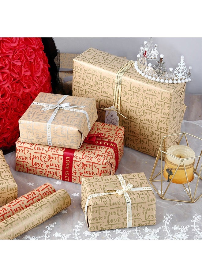 Zeemey 6 Sheets Gift Wrapping Paper With Accessories,Holiday Gift Wrapping Paper,Birthday Gift Box Gift Wrapping DIY, Gift Wrapping Paper for Birthday, Holiday, Wedding, Party,Kids Gift Wrapping (70cmX50cm)  - Image 3