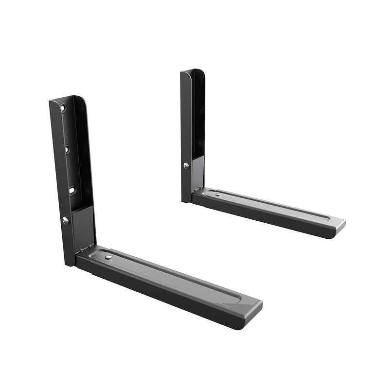 AVF EM60BA Universal WallMounted Microwave Brackets Set of 2 Black - Image 1