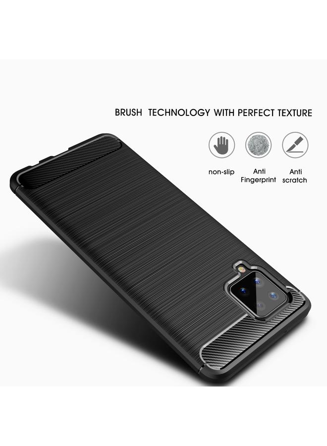 اس-توب جراب لهاتف Samsung Galaxy A42 5G مصنوع من ألياف الكربون TPU بملمس ناعم - Image 3