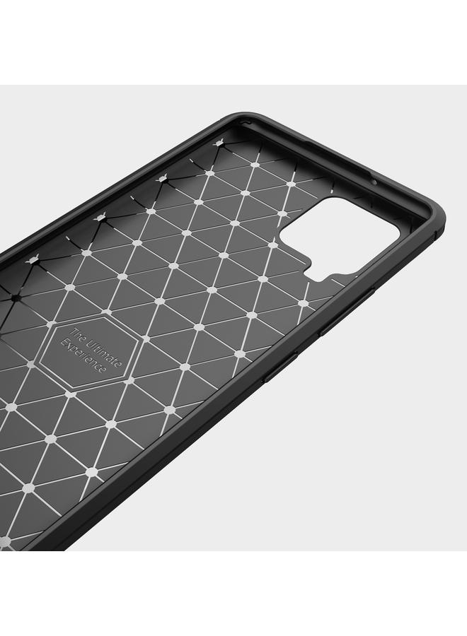 اس-توب جراب لهاتف Samsung Galaxy A42 5G مصنوع من ألياف الكربون TPU بملمس ناعم - Image 5