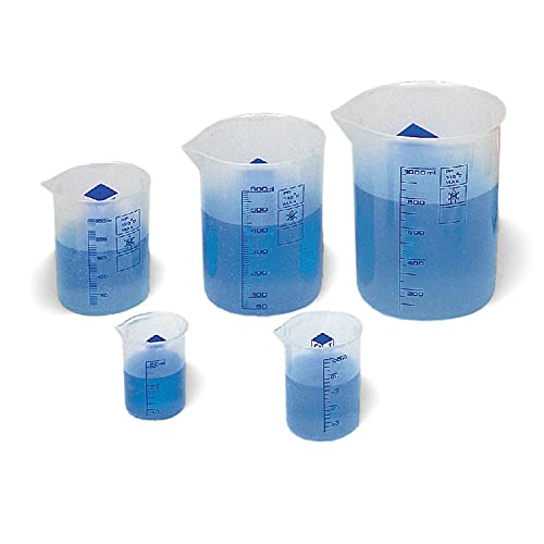 Learning Resources Graduated Beakers, Science Classroom Accessories, Liquid Measurement Concepts, 50 ml, 100 ml, 250 ml, 500 ml, and 1 Liter, Set of 5, Ages 6+ - Image 1