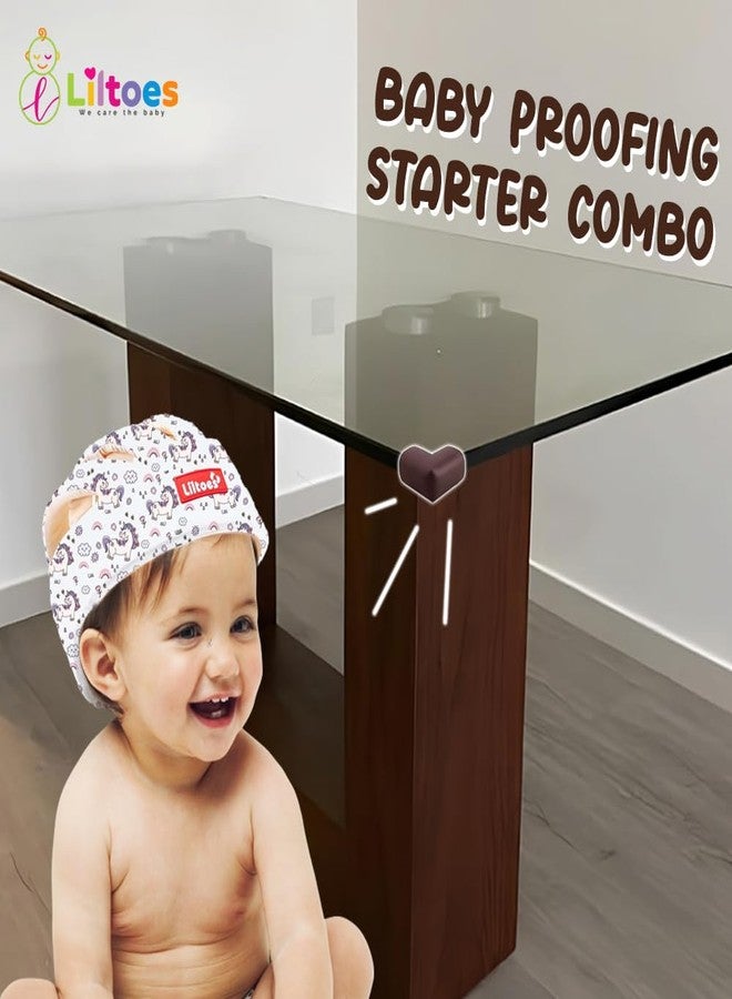 Liltoes Baby Safety Products Combo | LILTOES Baby Head Protector + Edge Guard for Safety of Kids 6M to 3 Years | Baby Safety Helmet with Corner Guard Protection (Unicorn+Corner) - Image 2