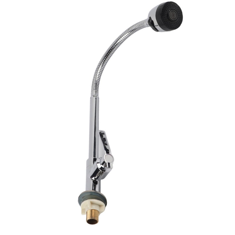 Stylish G1/2in Universal Bendable Home Kitchen Single Cold Water Tap Kitchen Sink Water Faucet - Image 1