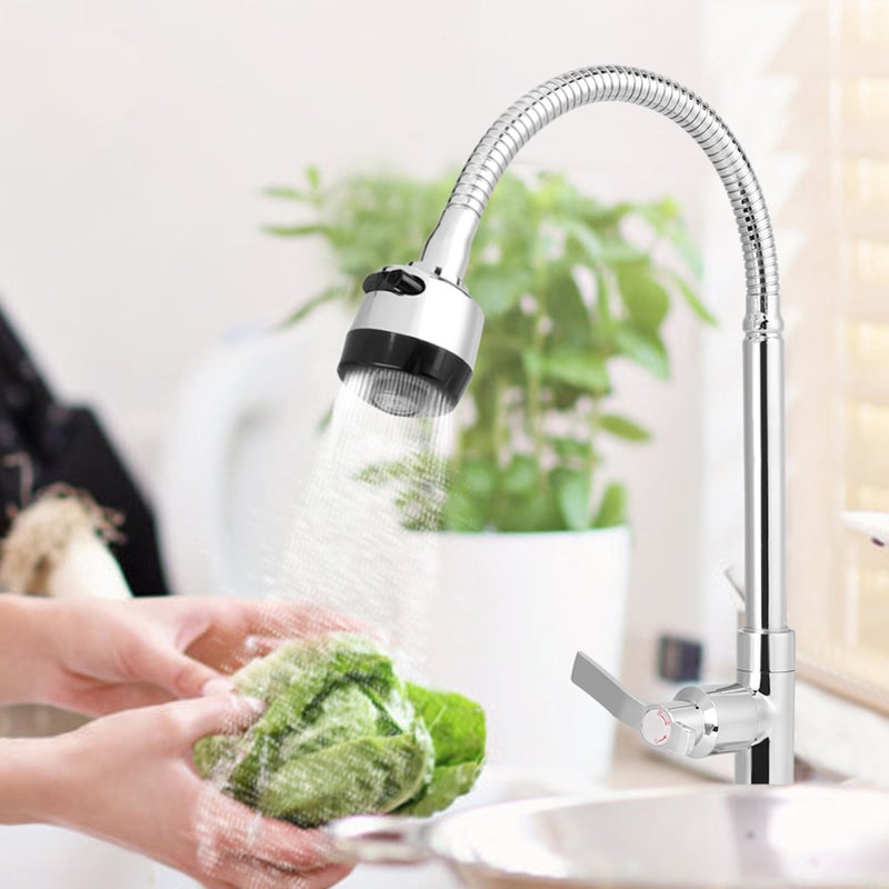 Stylish G1/2in Universal Bendable Home Kitchen Single Cold Water Tap Kitchen Sink Water Faucet - Image 3