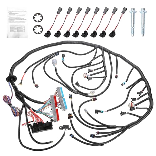 ROADGIVE LS Swap Standalone Harness with 4L60E Transmission Engine Wiring Harness Compatible with 19972006 GM DBC LS1 48 53 60 Vortec Engines Drive by Cable 4L60E