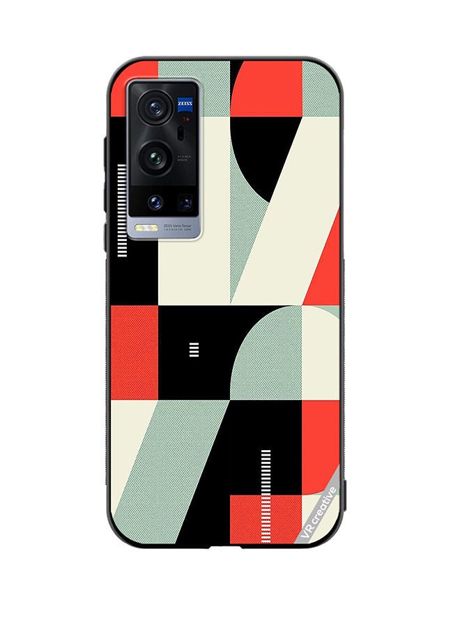 VR CREATIVE Protective Case Cover For Vivo X60 Pro Plus Abstract Illustration Design Multicolour - Image 1