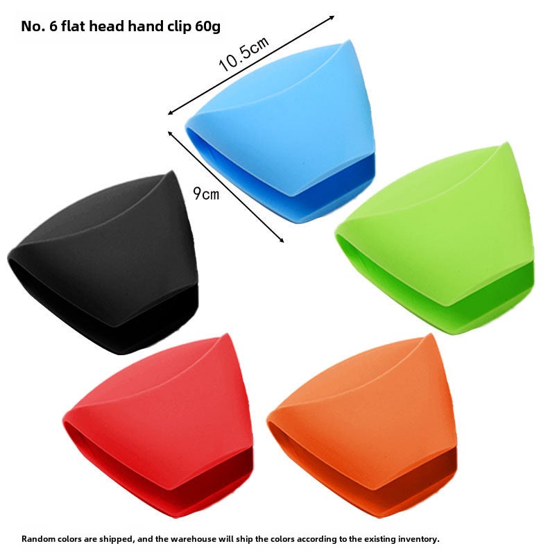 Thick Silicone Heat-Resistant Gloves Flat-head hand clip No. 6 Flat-head hand clip No. 6