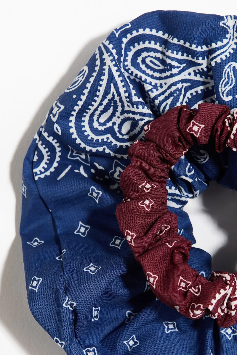 H&M 2-pack cotton scrunchies