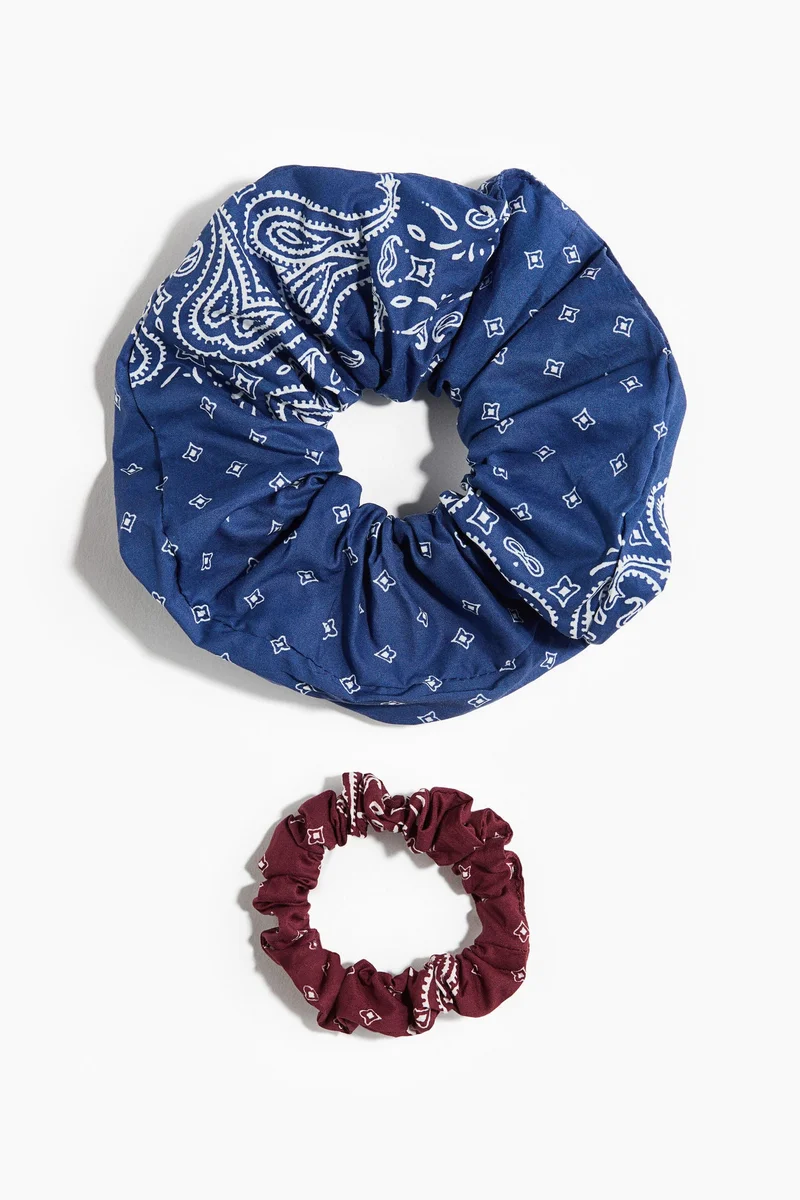H&M 2-pack cotton scrunchies
