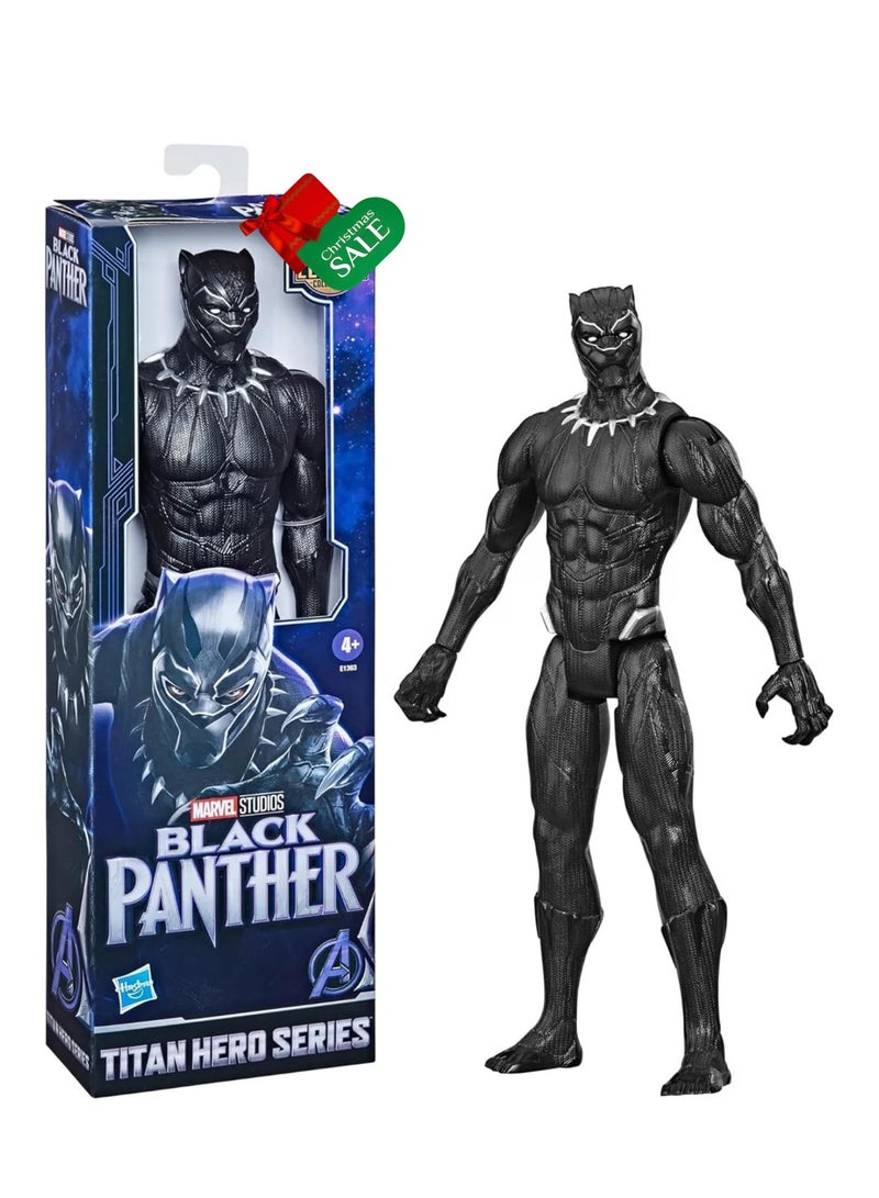 MARVEL Black Panther Titan Hero Series 12-inch Black Panther - Image 1