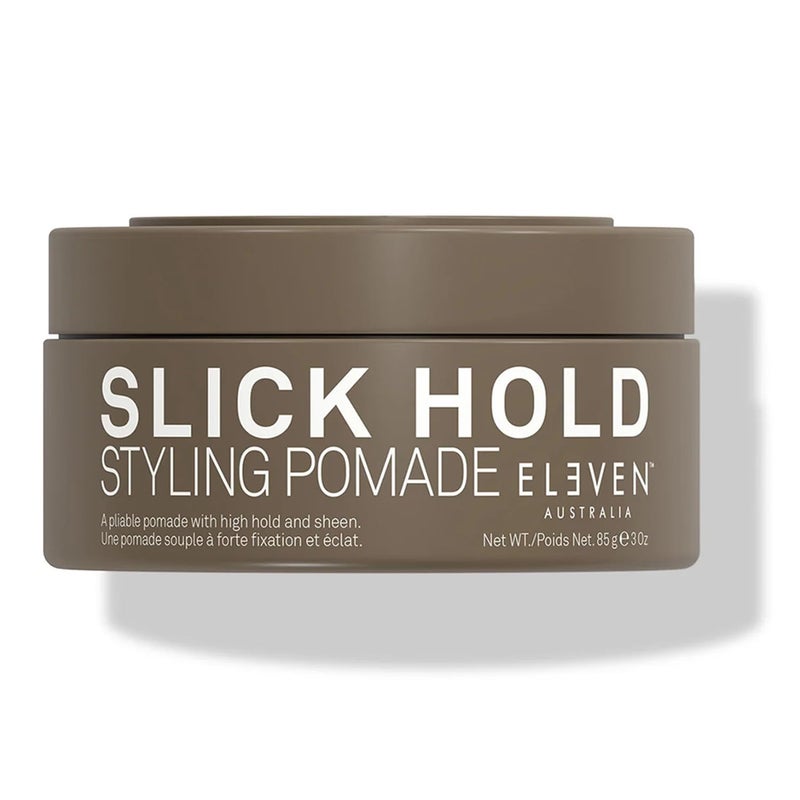 ELEVEN AUSTRALIA Slick Hold Styling Pomade for Strong Hold Smooth Finish NonGreasy Formula Ideal for All Hair Types 3 Oz