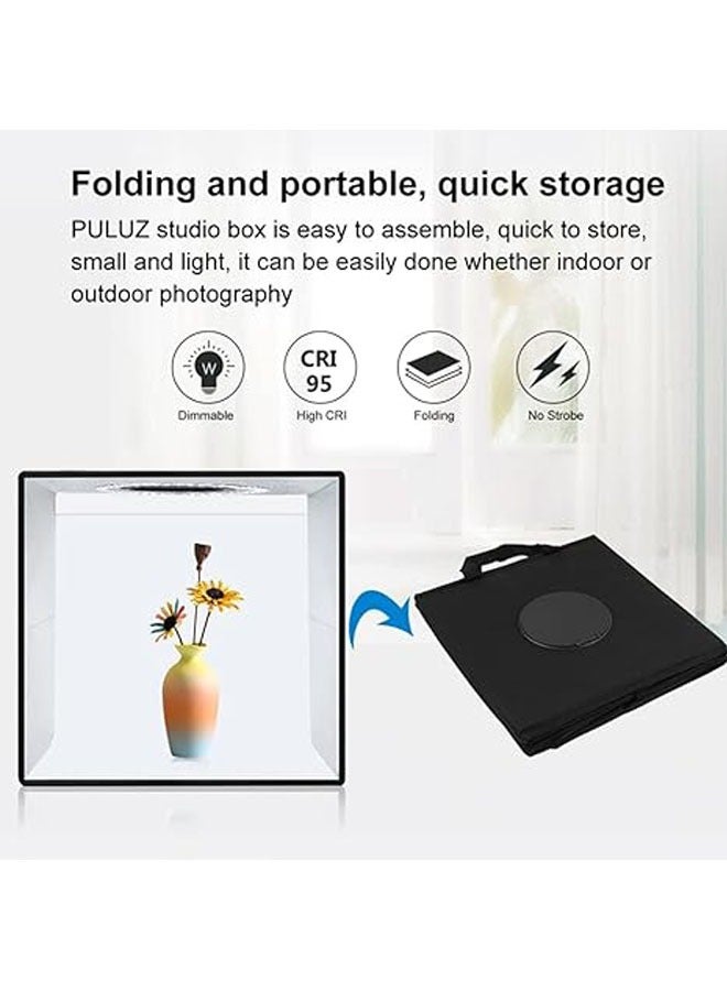 11.8 Inch/11.8 Inch Portable Folding Camping Tent for Product Display Small Photo Studio Camping Tent Box Kit with 6 Color Background for DSLR Dual Camera Mobile Phone Photography - Image 3