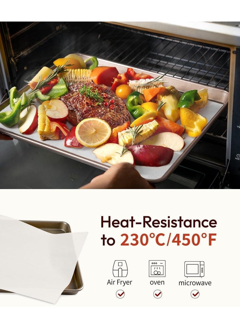 Parchment paper Baking paper (20m*30cm) for bread pastries cupcake - Non-Stick, Chlorine Free, Water&Oil proof, Silicone Coated, air fryer paper special oil blotting roll paper, Oven Food Tray, Baking Pan - Image 4