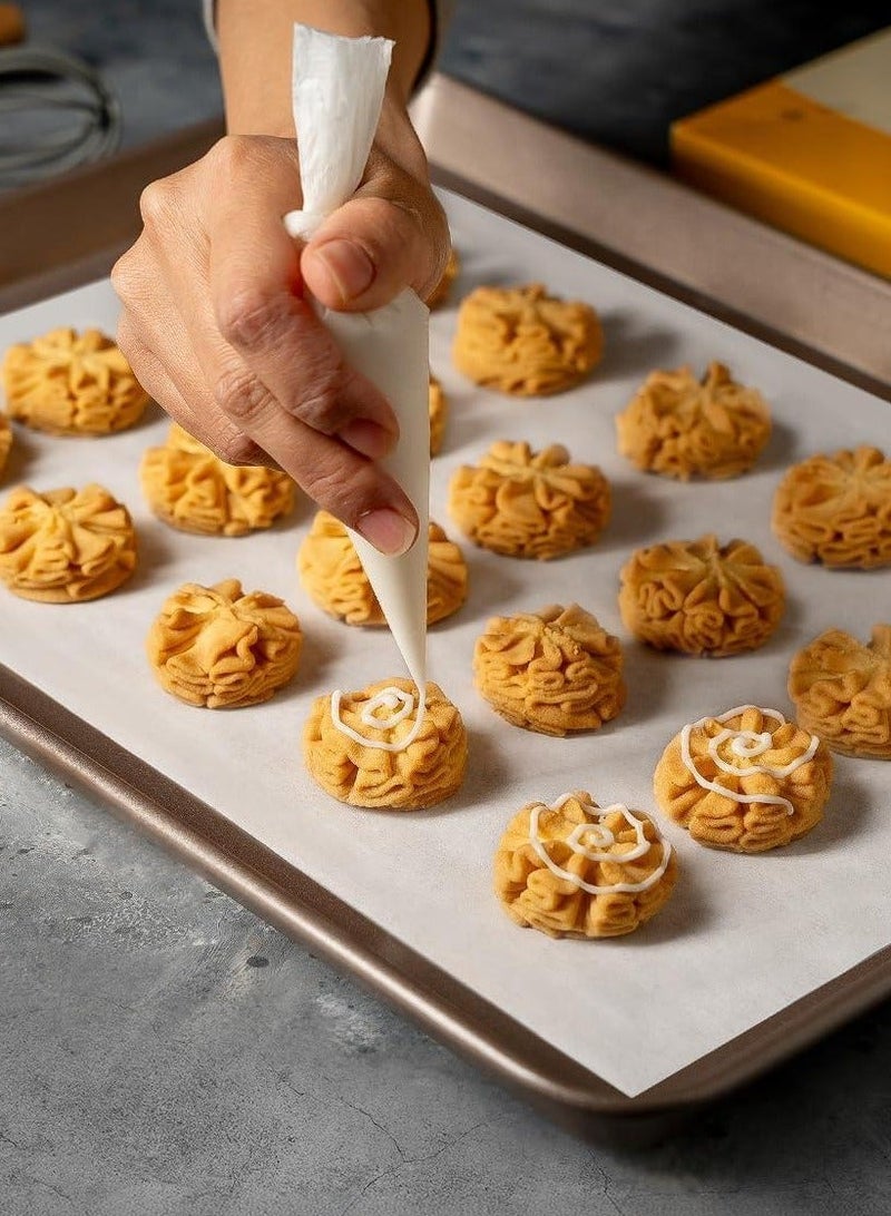 Parchment paper Baking paper (20m*30cm) for bread pastries cupcake - Non-Stick, Chlorine Free, Water&Oil proof, Silicone Coated, air fryer paper special oil blotting roll paper, Oven Food Tray, Baking Pan - Image 5