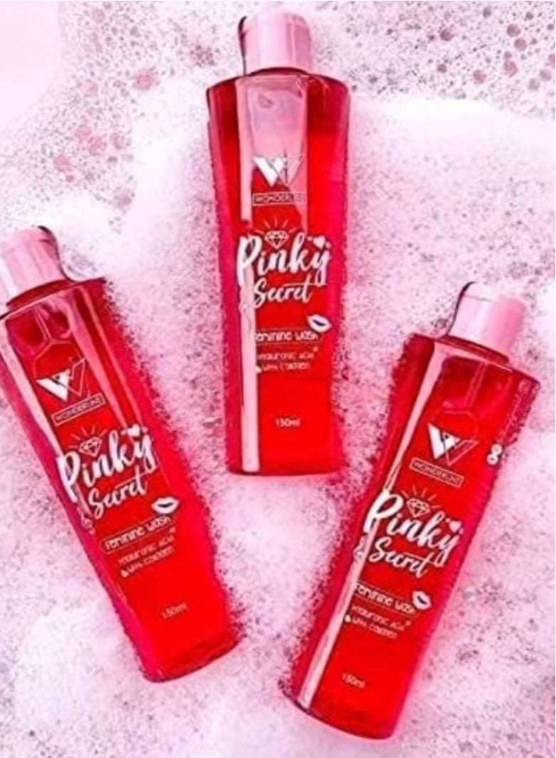 WONDERLINE 3 Pieces of Wonderline Pinky Secret Feminine Wash 150ml Gentle Intimate Cleanser for Women Soothing and pH Balanced Daily Use - Image 3