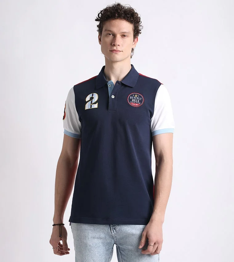 بيفرلي هيلز بولو كلوب Color Block Short Sleeves Polo T-Shirt
