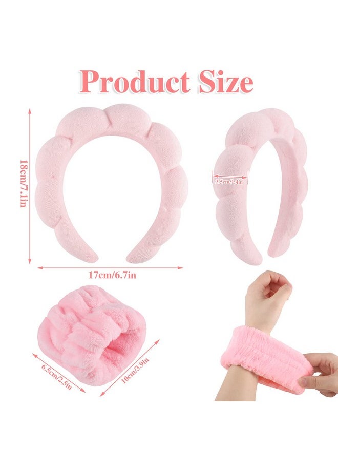 Sponge Spa Headband For Women Makeup Headband And Wrist Washband Set Pink Skincare Facial Headband For Face Washing Mother'S Day Teen Girl Gifts Trendy Stuff - pzsku/Z6DE7D2A3558B068B6E1CZ/45/_/1719064967/56d53231-ffa4-4d88-beb3-f909ffec7595