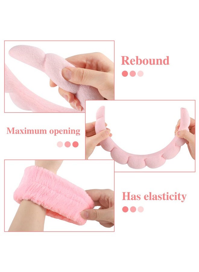 Sponge Spa Headband For Women Makeup Headband And Wrist Washband Set Pink Skincare Facial Headband For Face Washing Mother'S Day Teen Girl Gifts Trendy Stuff - pzsku/Z6DE7D2A3558B068B6E1CZ/45/_/1719064973/40f477e9-ca3e-451c-9f62-a2b3bf162377