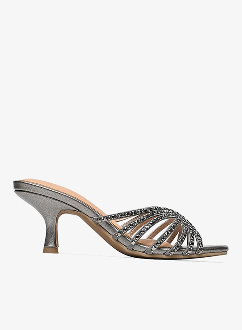 كابلي صندل نسائي كعب للاحتفالات بتصميم مبهر