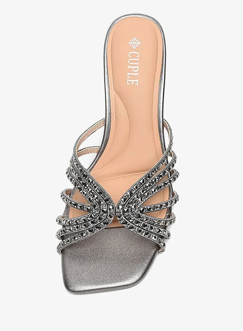 Cuple  Ladies Festive Heeled Sandals for Women | Best Price UAE