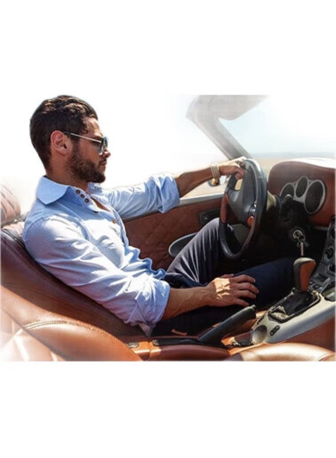 pulais Polarized Sunglasses, Classic Aviator Style For Men, Safe Driving Glasses, Classic Black Frame With Gray Lenses - Image 3