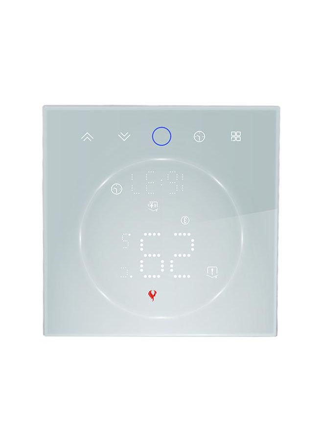 Thoraya Smart Thermostat LED Screen Water Heating Control 13mm Recessed Wireless Programmable Thermostat for Home Room Office AC95‑240V White  - Image 4