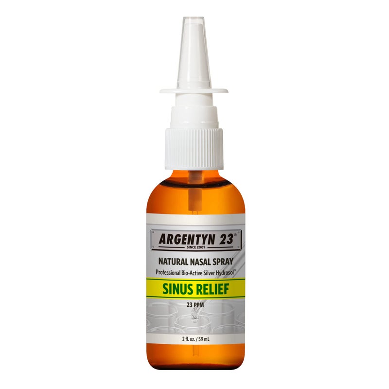 Argentyn 23 Professional BioActive Silver Hydrosol Sinus Relief Colloidal Silver 23ppm 2oz 59mL Natural Nasal Spray
