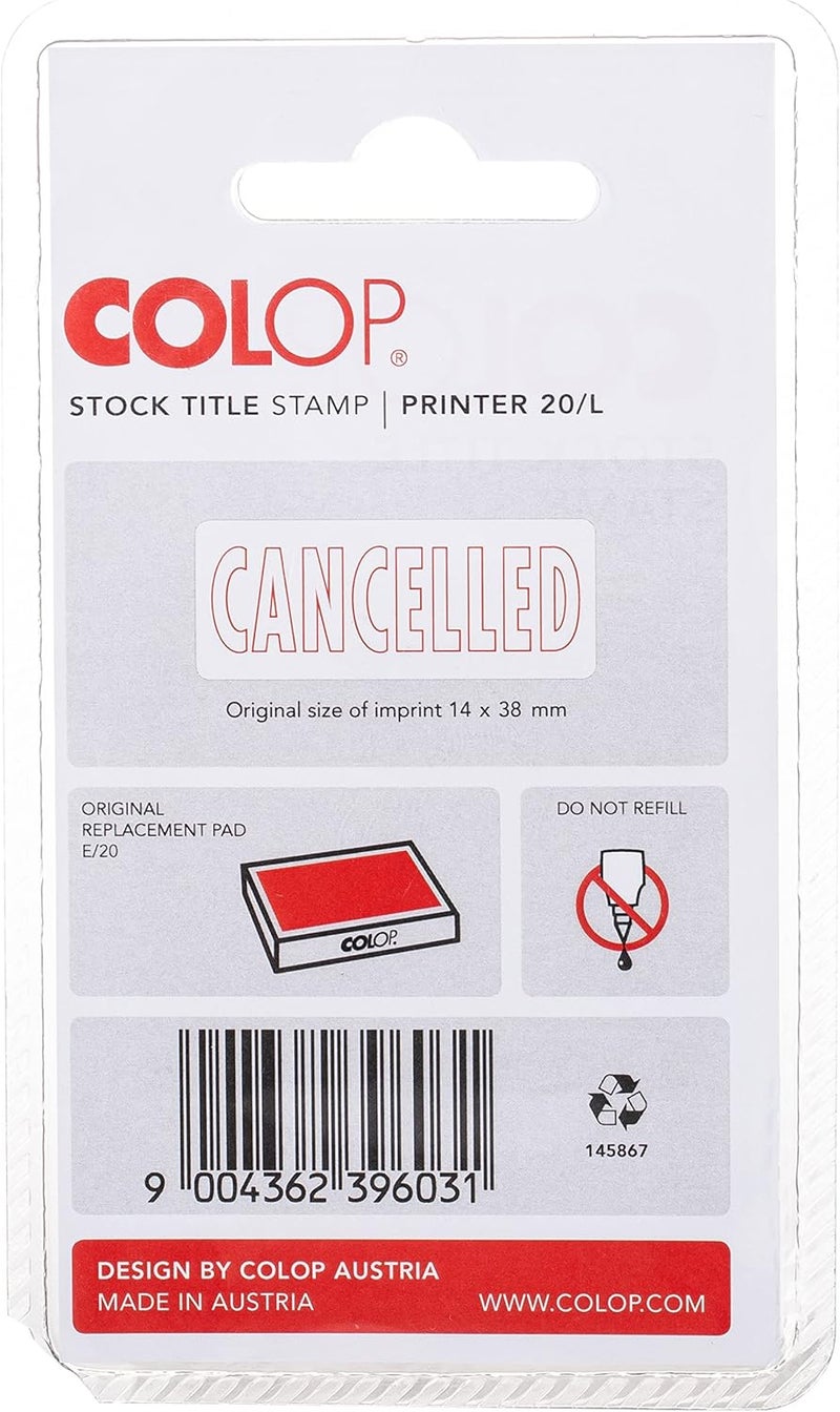 Colop Phrase Stamp 14X38Mm Cancelled In A Blister - Image 2