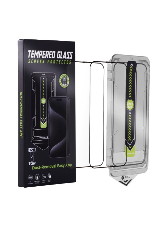Toby iPhone 15 pro max screen Protector 2-Pack - Image 1
