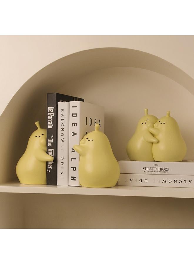 Bluejw Behan Meicuddle Pear Book Stand Ceramic Ornaments Home Living Room Decorations Small Bedroom Bookcase Birthday Gift - Image 4