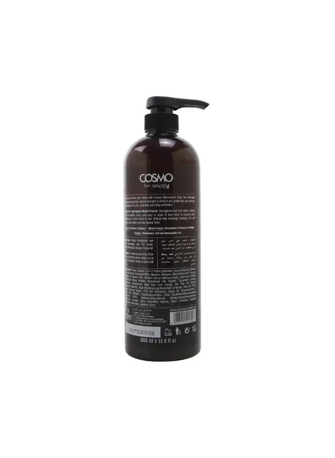 COSMO Cosmo Hair Naturals With Argan Oil And Wheat Protein Shampoo for strengthens and Restoring Hair- 1000ml - Image 2