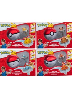 Pokemon Pokemon Battle Spinner Pack of 1, Assorted 1 Piece (Style & Color May Vary) | Poke Ball | Collectibe Figure | Pikachu, Charmander , Squirtle and More! | Perfect Gift for Boys and Kids  - Image 1