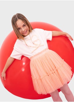 DeFacto Girl Elastic Waisted Tulle Skirt  - Image 4