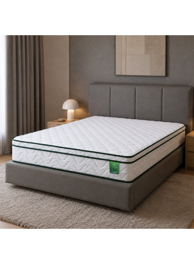 EASELIVING Orthopedic Queen Mattress - 26 cm Medium Firm Euro Top Mattress | Bonnell Spring Mattress with Breathable Fabric | Edge-to-Edge Support, Pressure Relief | 7-Year Warranty (160x200 cm) - Image 1
