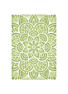 Usnyabni Mandala Layering Stencil, 11.43 x 16.51 cm - Use Layering to add Texture and Design to Mixed Media Backgrounds  - Image 1