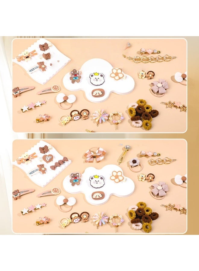 ميتوي 139 قطعة إكسسوارات الشعر مجموعة ، الفتيات الشعر اللباس عدة مع صندوق مجوهرات ، العلاقات الشعر ، مقاطع الشعر ، الأميرة اللباس اللعب ديلوكس مجموعة ، دمى هدايا لعمر 3 4 5 6 7 8 9 10 الفتيات الاطفال الصغار - Image 3