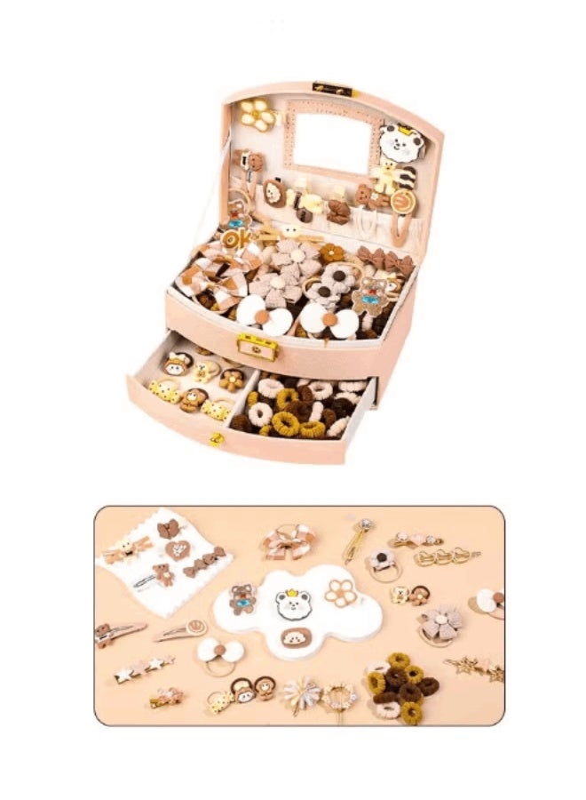 ميتوي 139 قطعة إكسسوارات الشعر مجموعة ، الفتيات الشعر اللباس عدة مع صندوق مجوهرات ، العلاقات الشعر ، مقاطع الشعر ، الأميرة اللباس اللعب ديلوكس مجموعة ، دمى هدايا لعمر 3 4 5 6 7 8 9 10 الفتيات الاطفال الصغار - Image 4