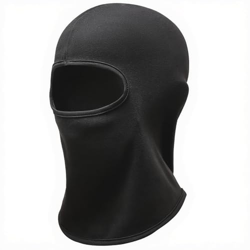 Outrip Kids Balaclava Ski Mask, Winter Windproof Fleece Full Face Mask for Boys Girls, Neck Warmers Ear Muffs Hats for Cold Weather (US, Age, 4 Years, 12 Years, Black) - Image 1