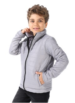 Andora Boy's Waterproof Padded Jacket With Fur  - Image 2