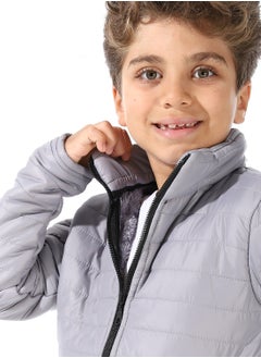 Andora Boy's Waterproof Padded Jacket With Fur  - Image 5