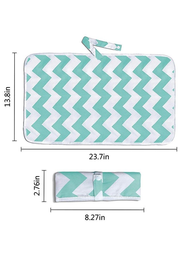 AIFUSI Portable Changing Pad, 2 Pack Baby Waterproof Diaper Changing Pad Reusable and Washable Newborn Travel Mat Station for Home Travel Outside - Image 2