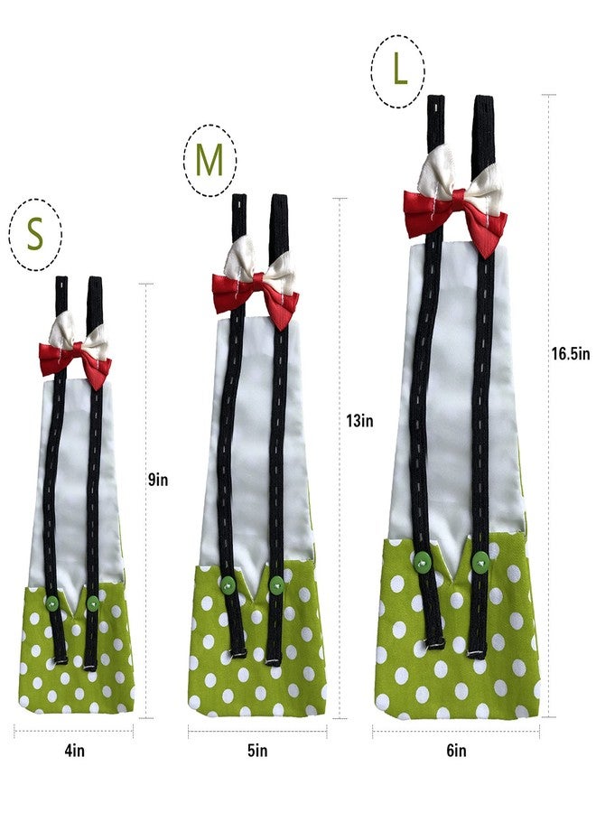 Winmany Chicken Duck Goose Diaper Washable Pet Bow Tie Diapers for Hens Roosters Poultry 1 Pack (M, Green) - Image 2