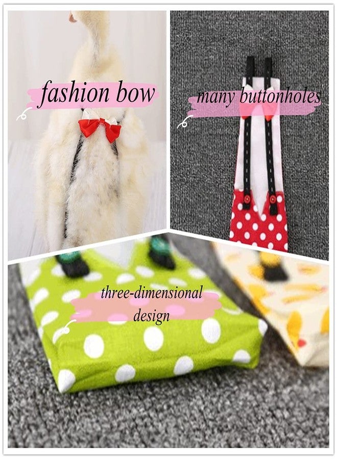 Winmany Chicken Duck Goose Diaper Washable Pet Bow Tie Diapers for Hens Roosters Poultry 1 Pack (M, Green) - Image 4