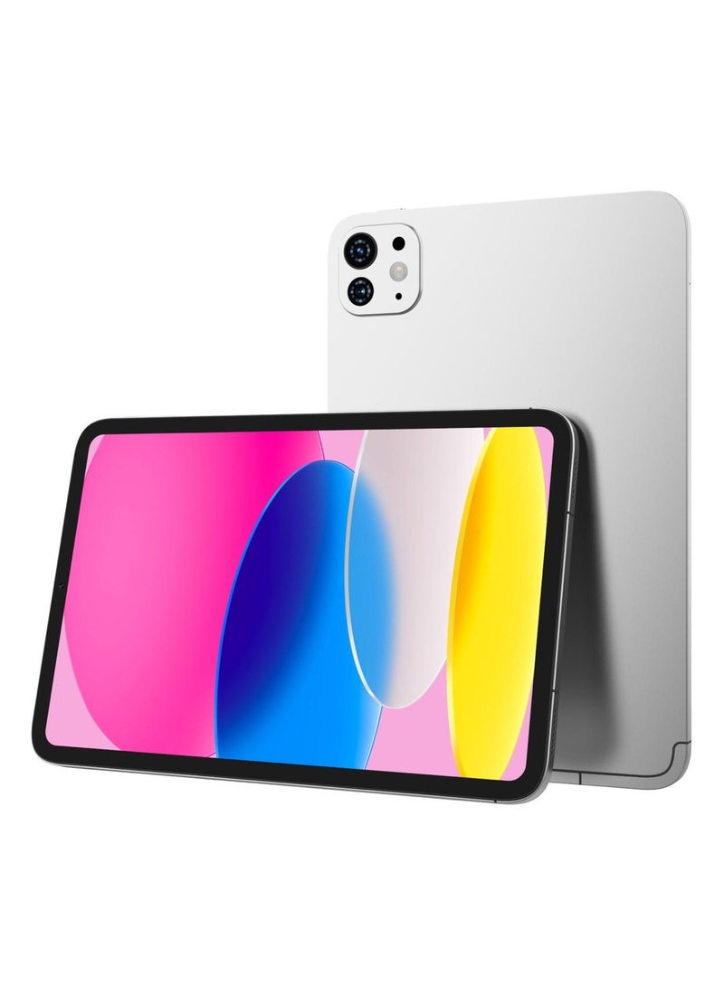 Telzeal P104 Smart Tablet with Android 13 10.1" FHD Screen 16GB RAM 1TB ROM - with Powerful 10,000mAh Battery Silver - Image 1